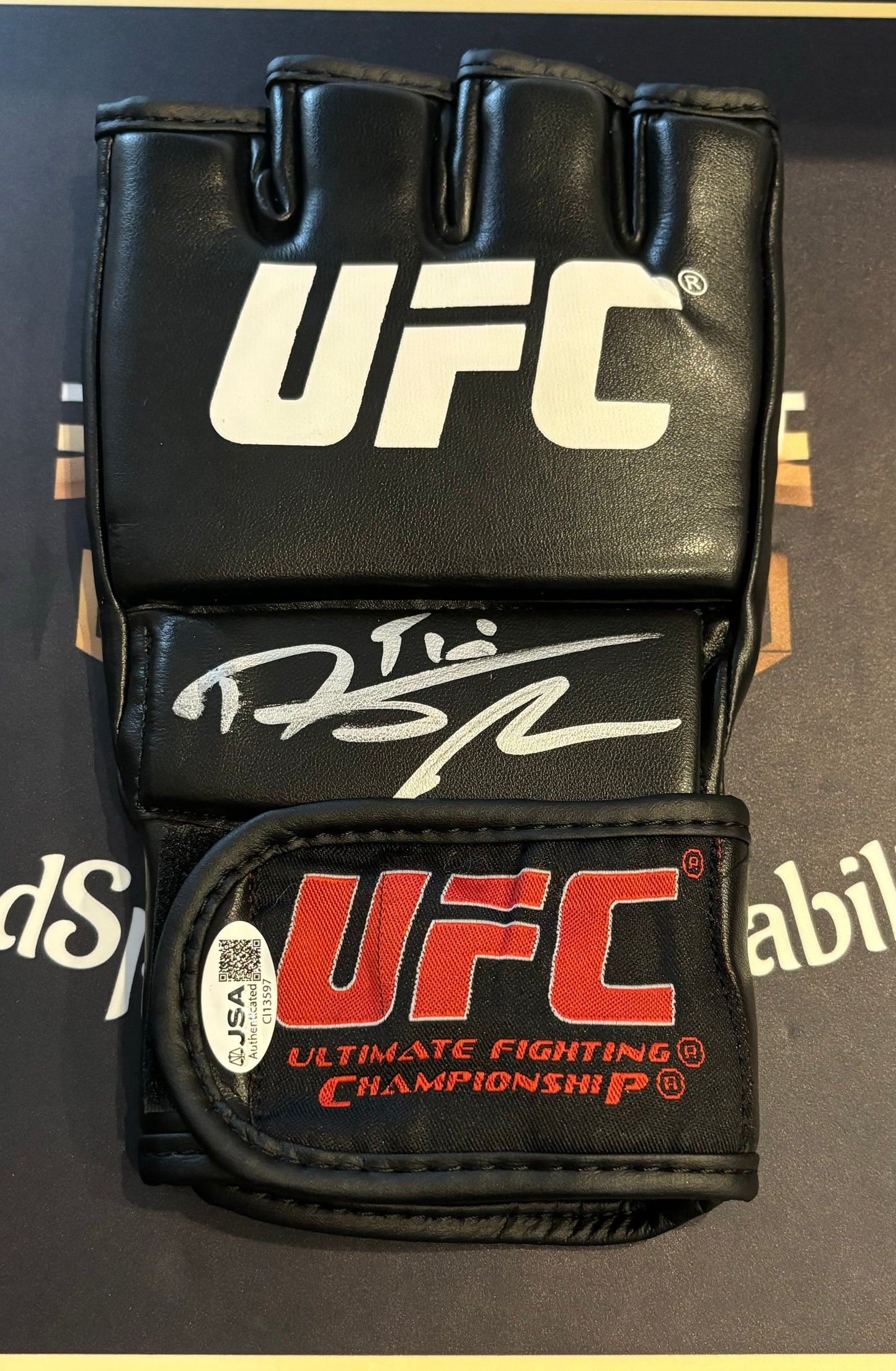 Dustin Poirier Signed UFC Glove JSA Certified COA