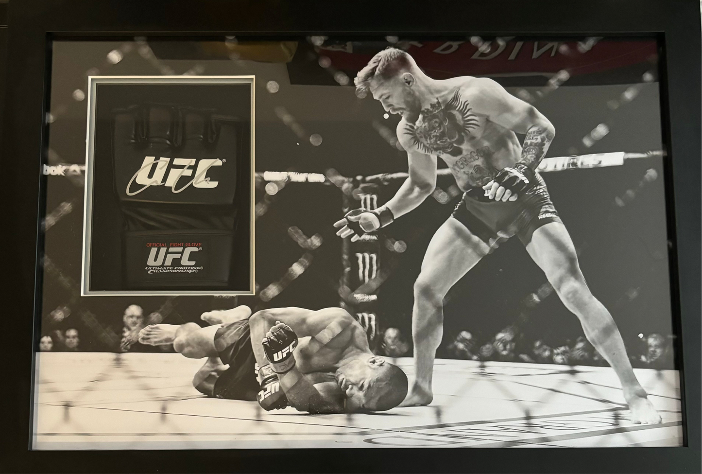 Conor McGregor Signed Frame UFC Glove with COA & Photo Proof