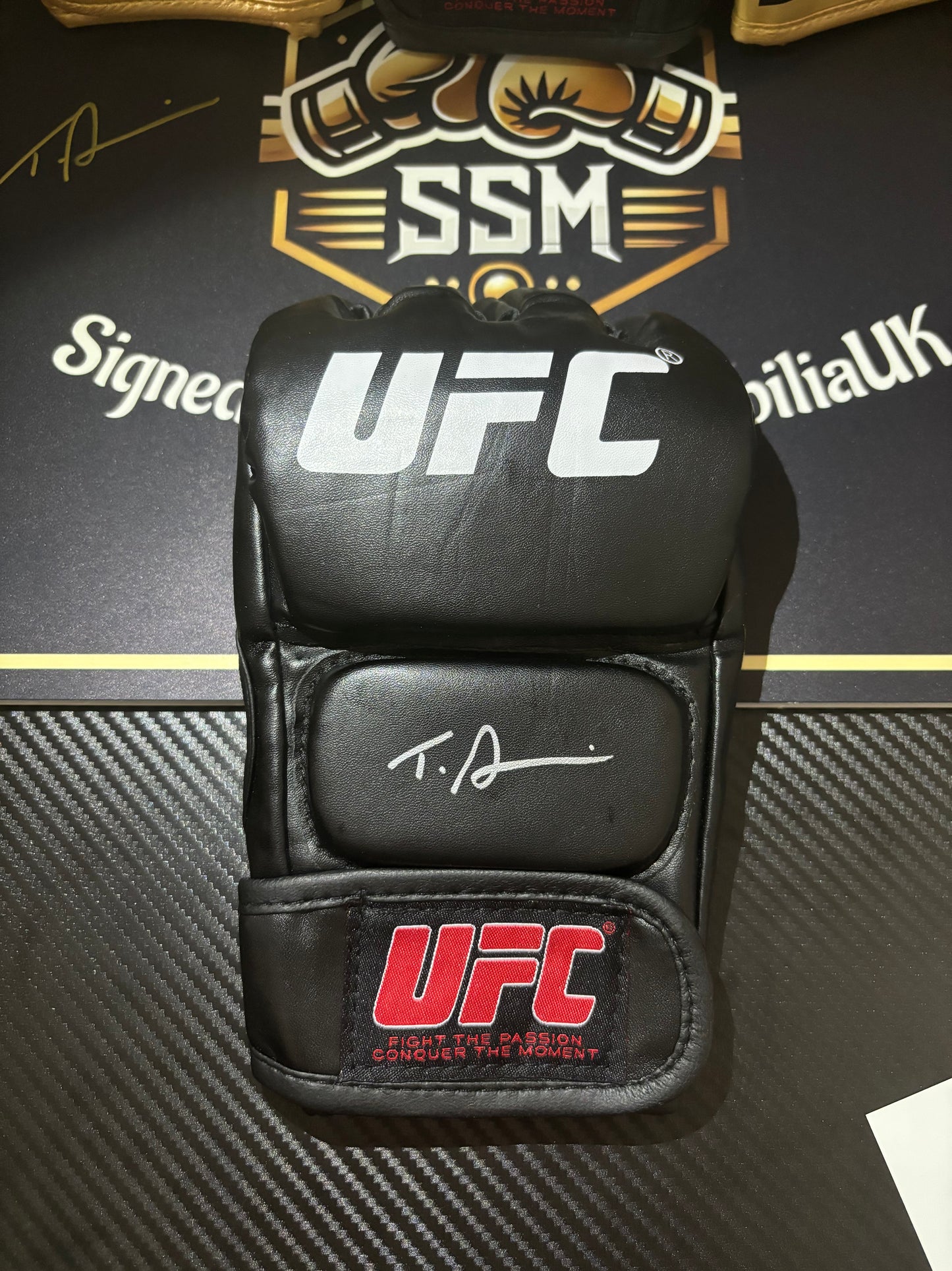 Tom Aspinall Signed Black UFC Glove