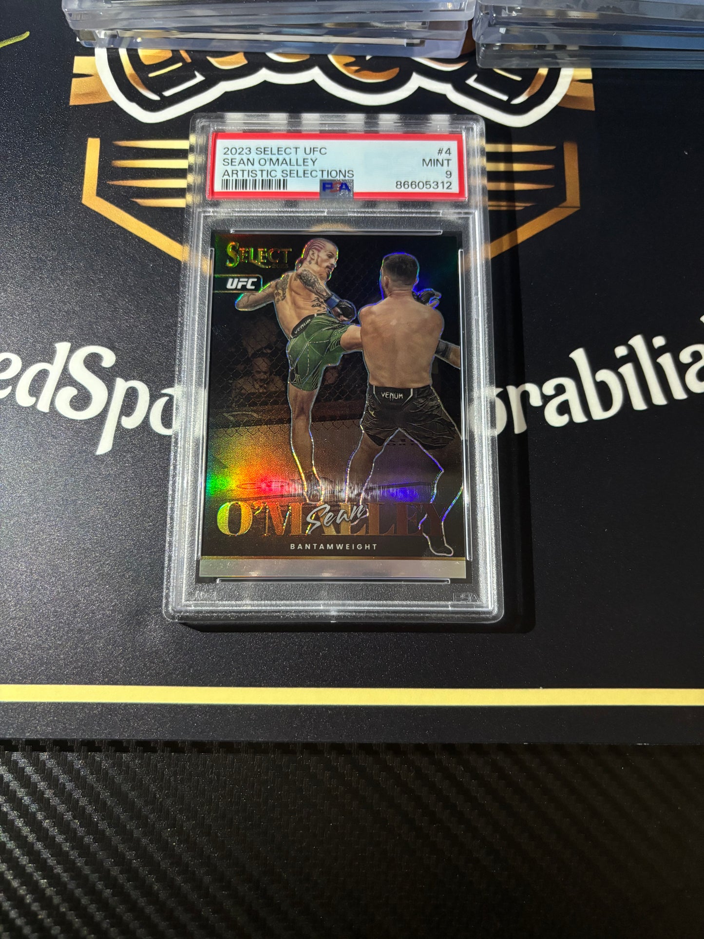 Sean O’Malley Artistic Selections PSA 9 2023 Select UFC Card
