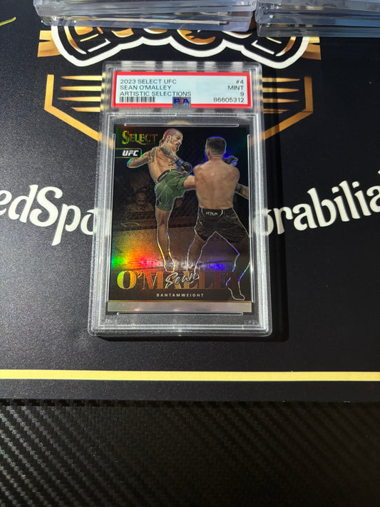 Sean O’Malley Artistic Selections PSA 9 2023 Select UFC Card
