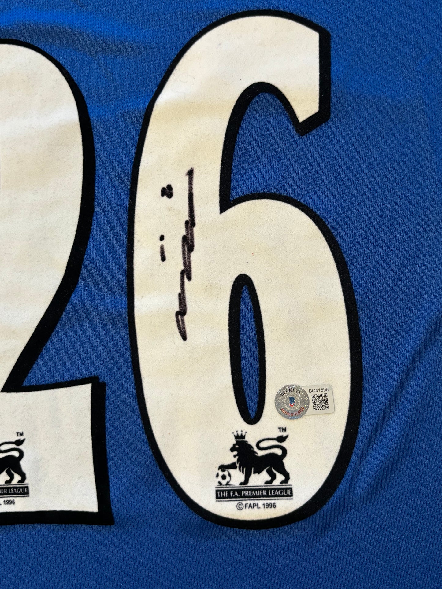 John Terry signed Chelsea shirt Beckett certified QR Holo