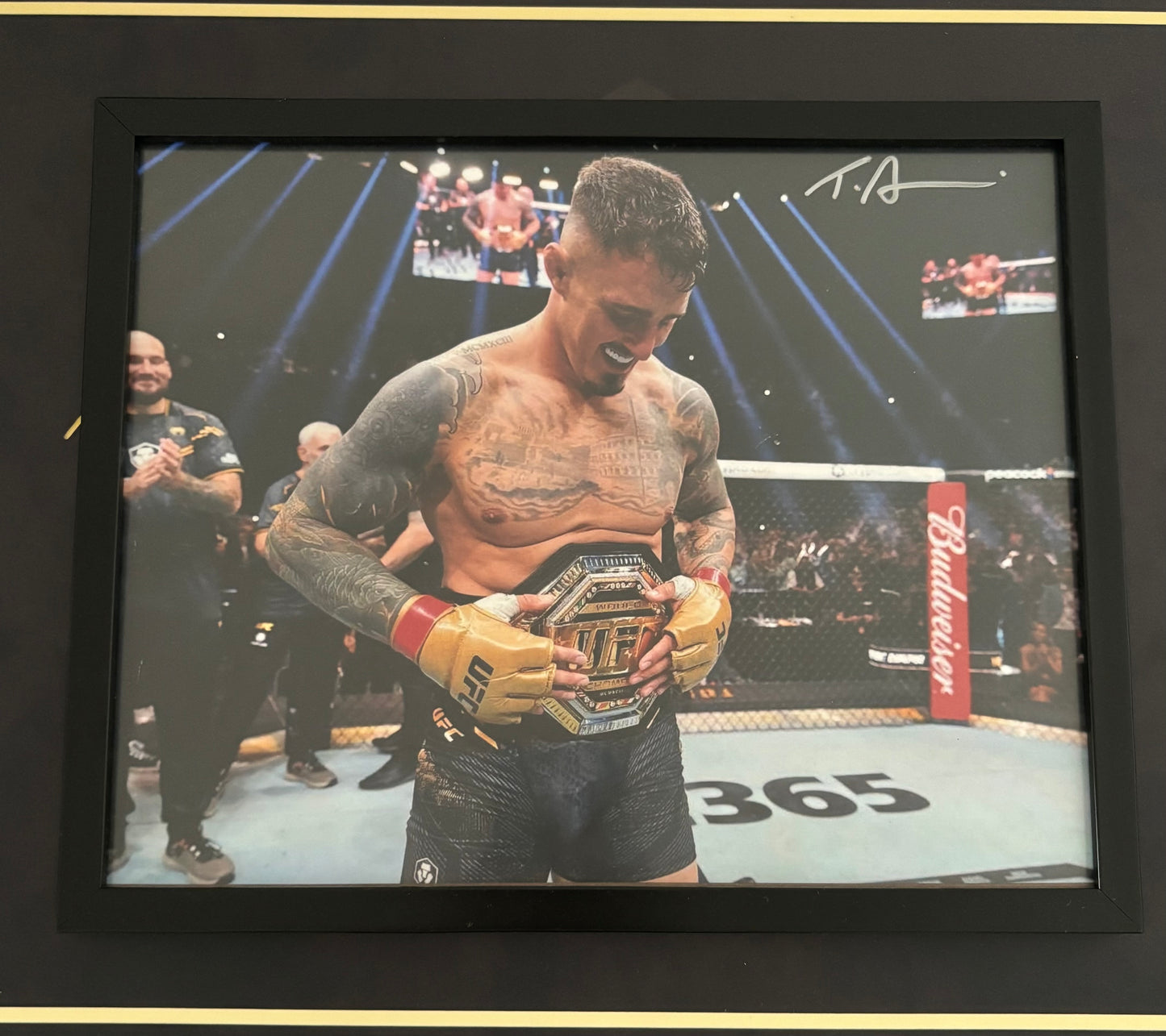 Signed Tom Aspinall 8x10 Photo