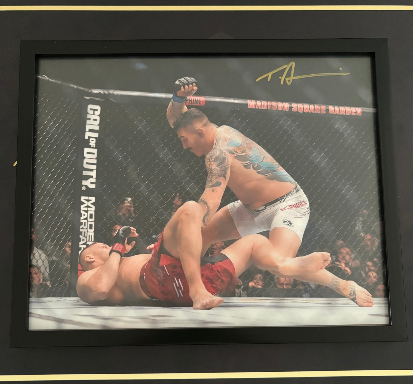 Signed Tom Aspinall 8x10 Photo