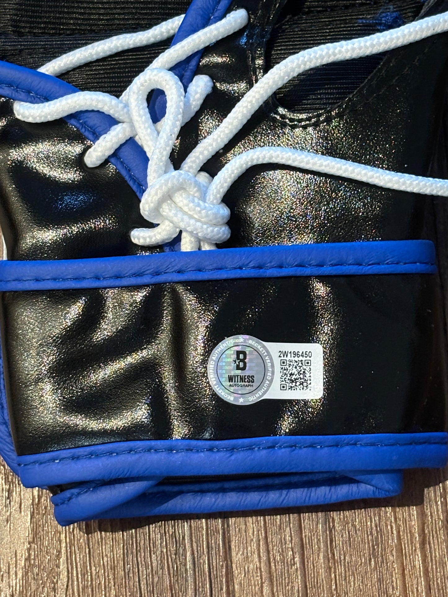 Royce Gracie Signed Pride Glove Beckett COA QR Holo
