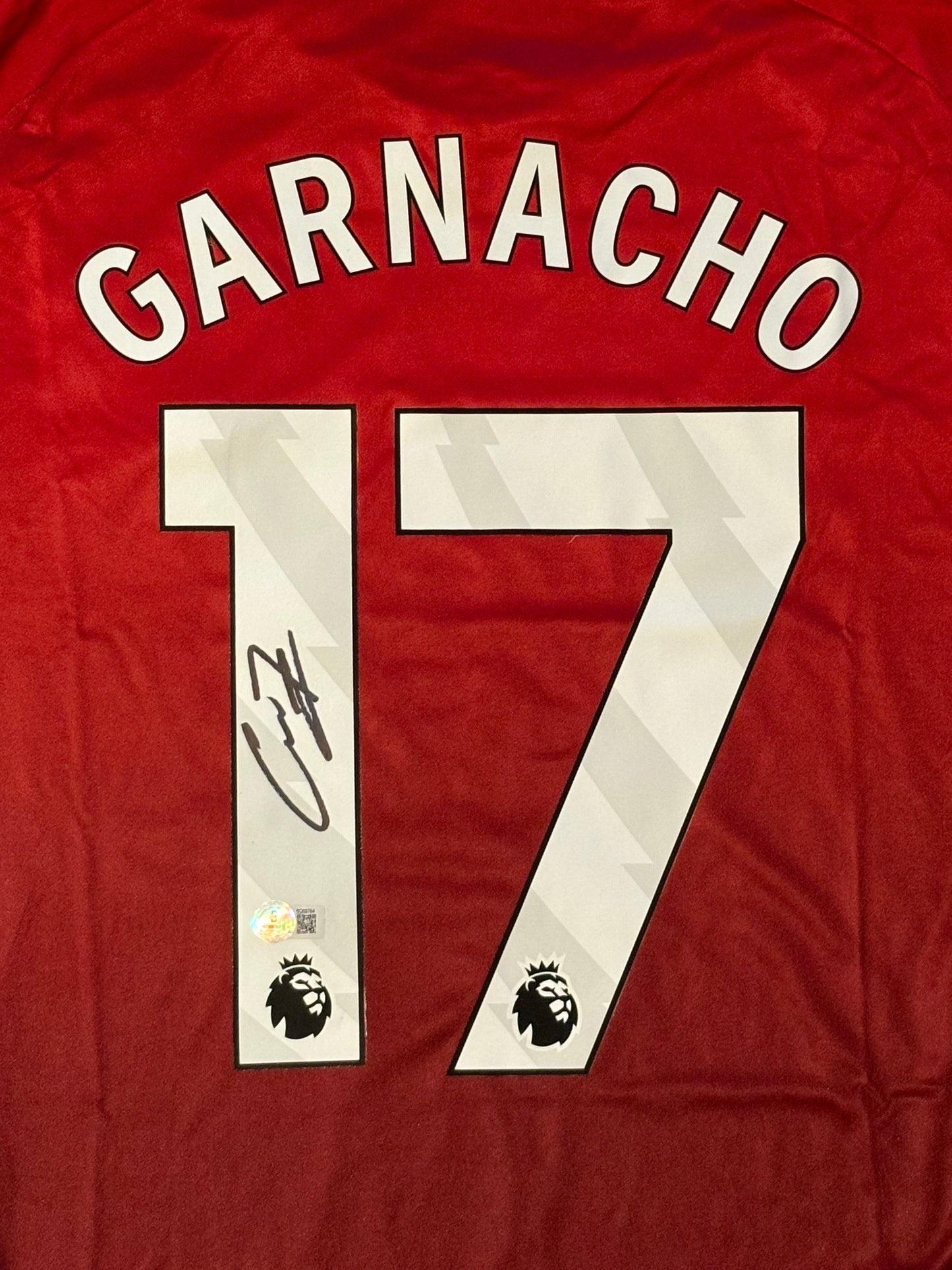 Alejandro Garnacho Signed Manchester United Shirt Beckett COA QR Holo