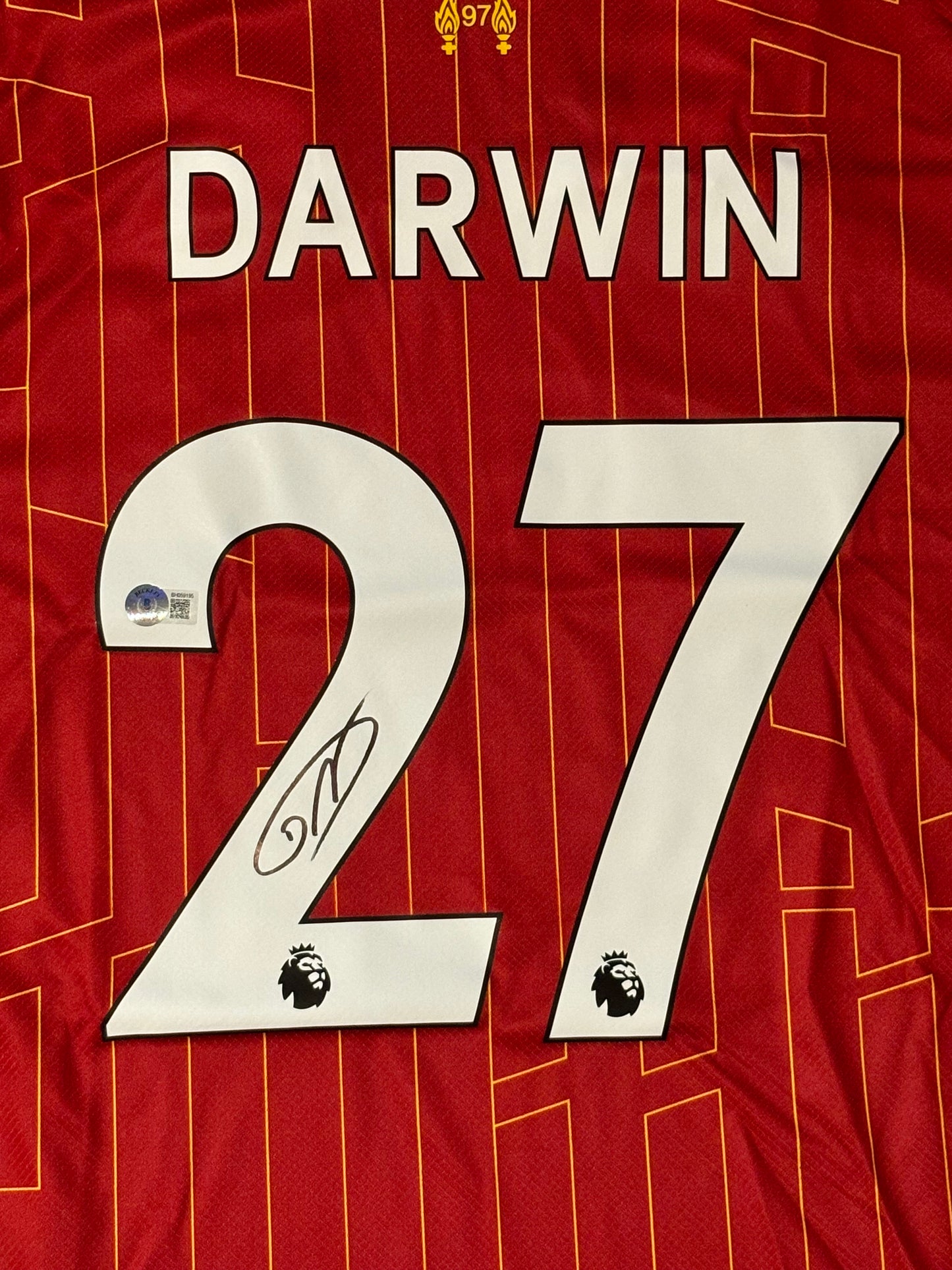 Darwin Nunes Signed Liverpool Shirt Beckett Certified COA QR Holo