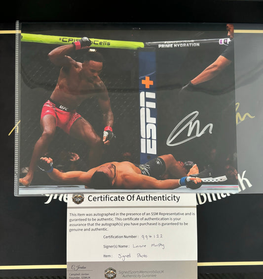 Lerone Murphy Signed KO Photo UFC Private Signing With COA + Photo Proof