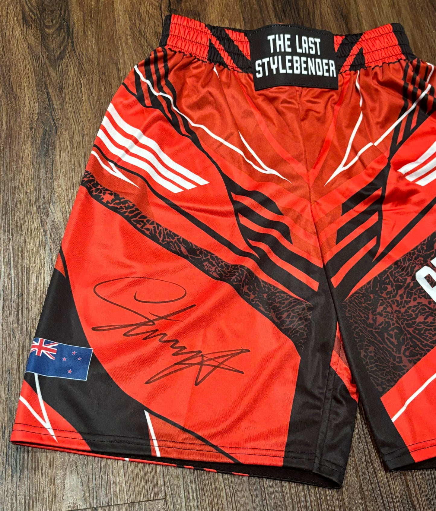 Israel Adesanya Signed "The Last Stylebender" Custom Fight Shorts (Beckett)