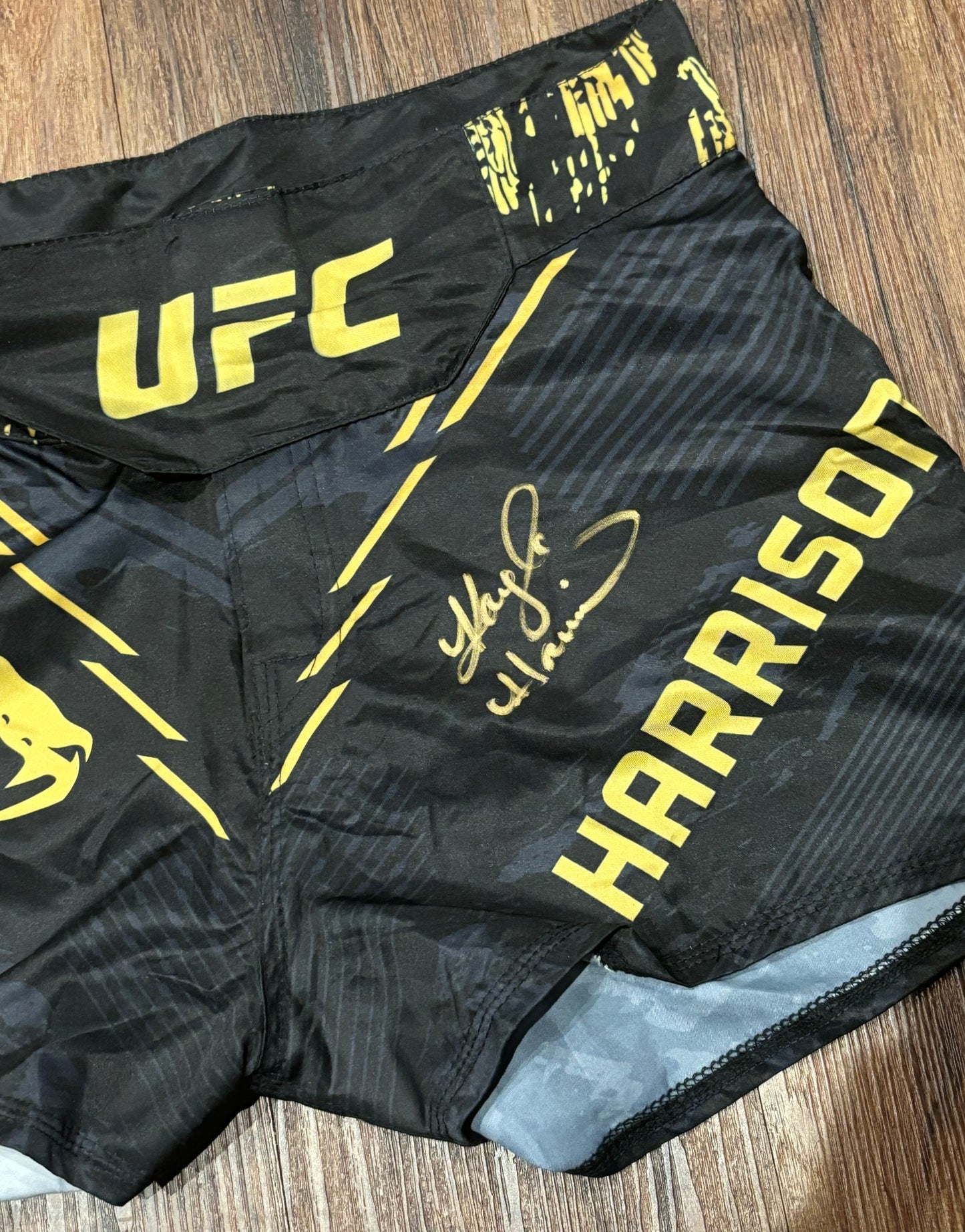 UFC Kayla Harrison Signed Venum Championship Fight Shorts PSA COA