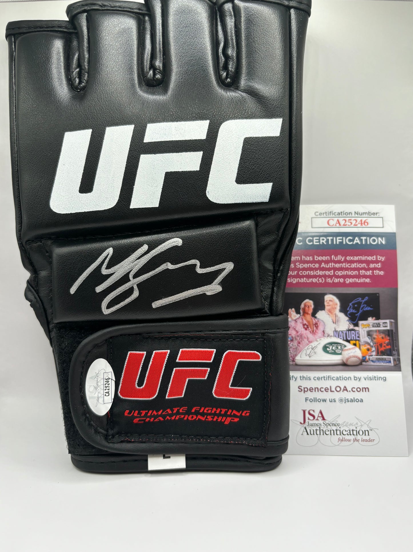Michael Bisping Signed UFC Glove JSA Certified COA MMA