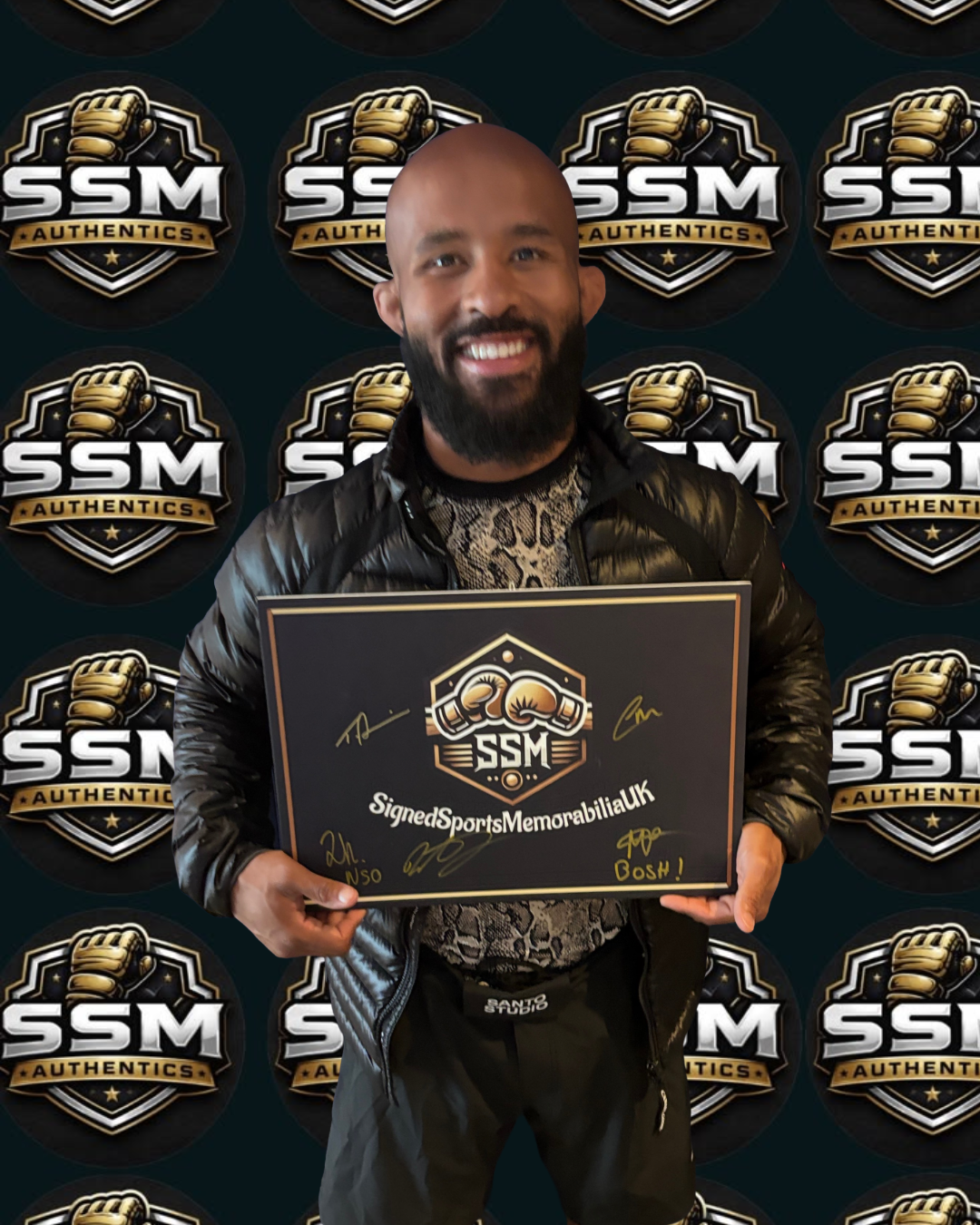 Demetrious Johnson Signed Framed UFC Glove With COA