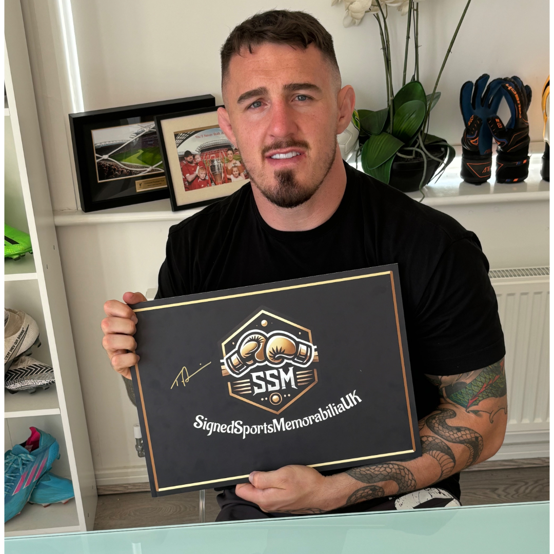 Tom Aspinall Signed Black UFC Glove