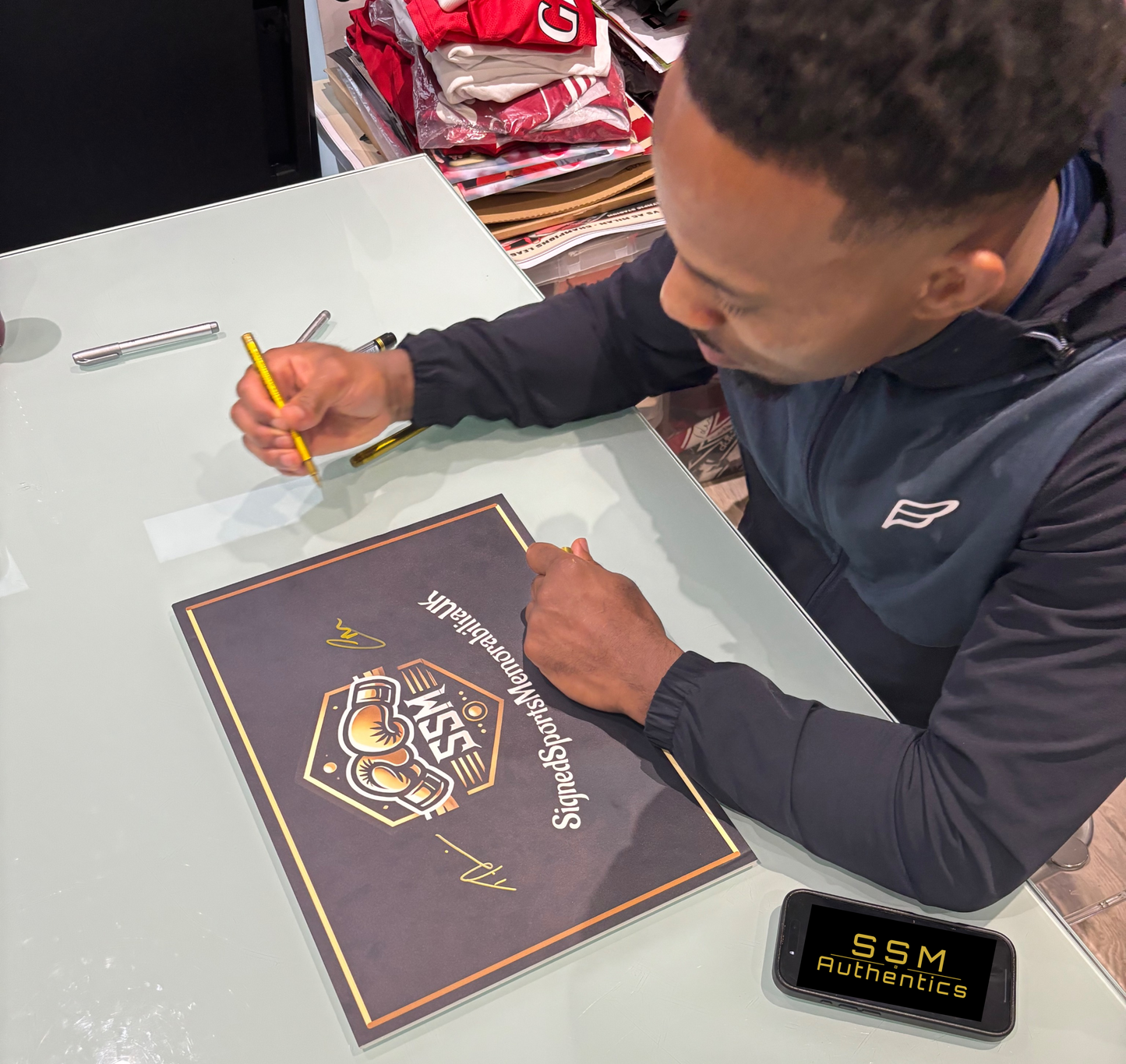 Lerone Murphy Signed Inscribed 1/1 UFC Glove Private Signing With COA + Photo Proof