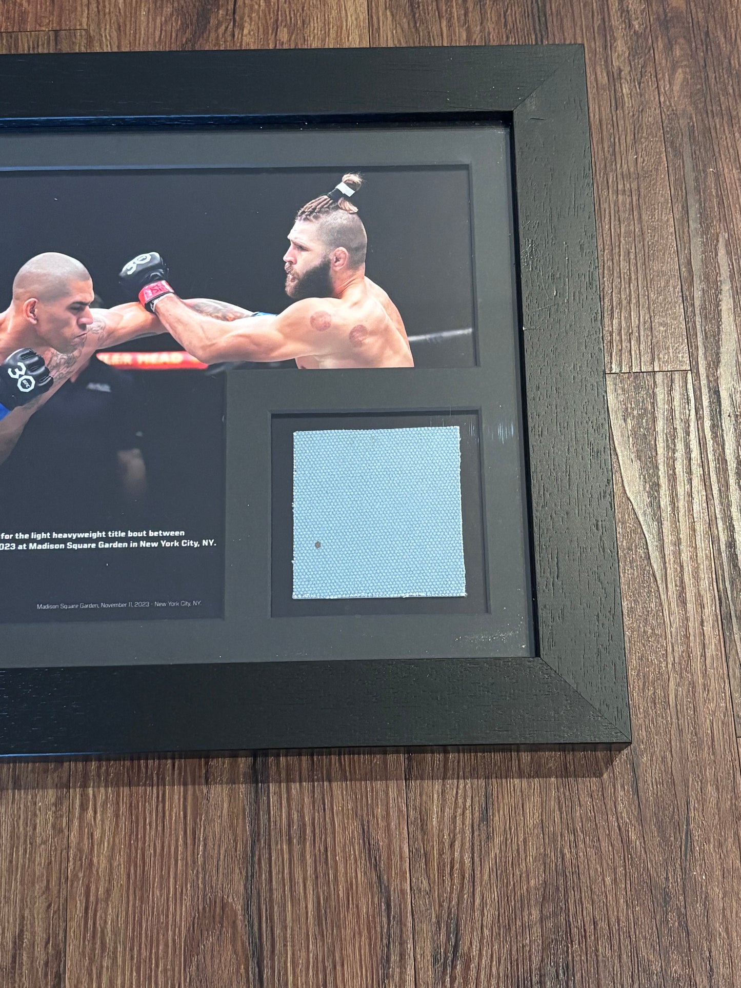 Alex Pereira UFC 295 Framed Event Used Canvas Vs Jiri Prochazka With Blood