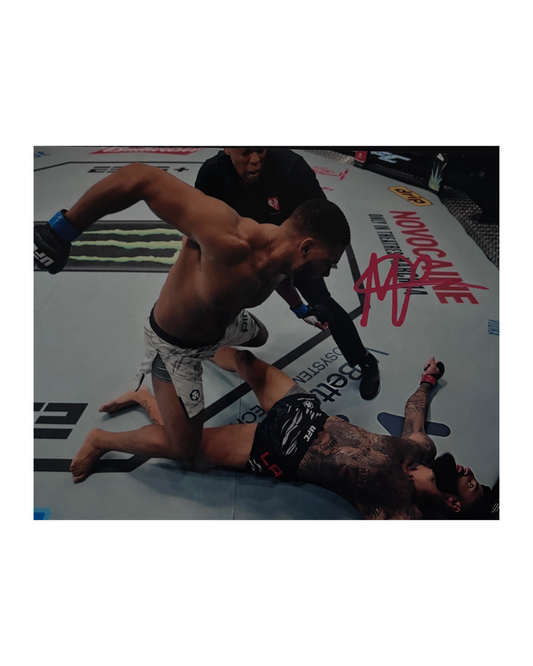 Mario Pinto Signed UFC KO Photo 8X10 - Direct from signing