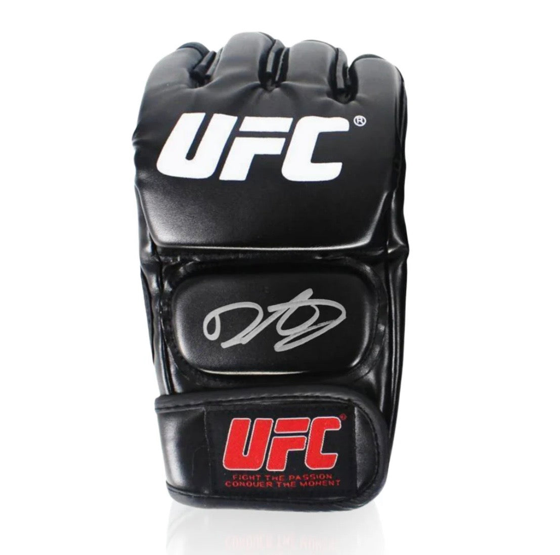 Demetrious Johnson Signed Glove - Silver Ink