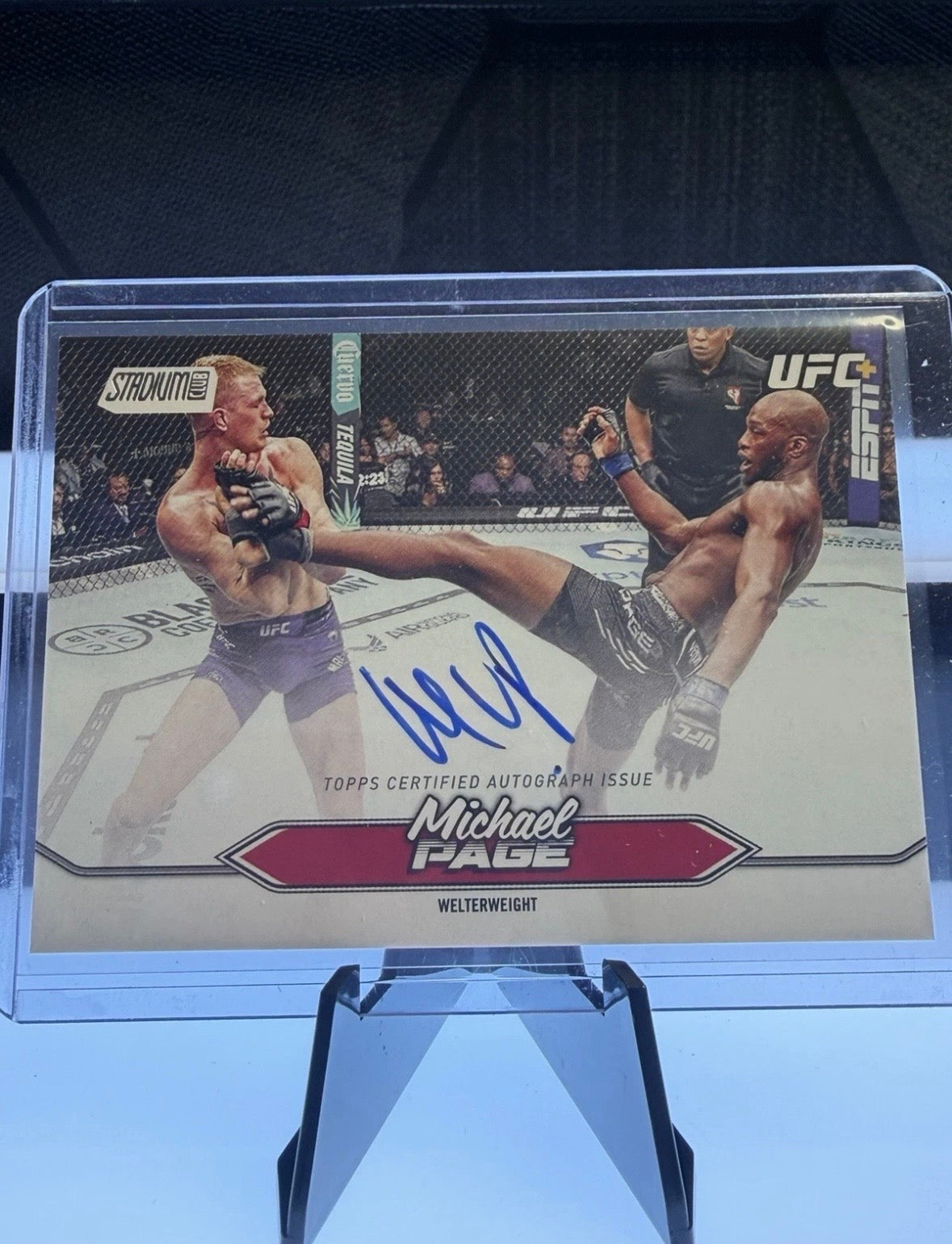 Michael Venom Page Signed UFC Card 2025 Topps Stadium Club