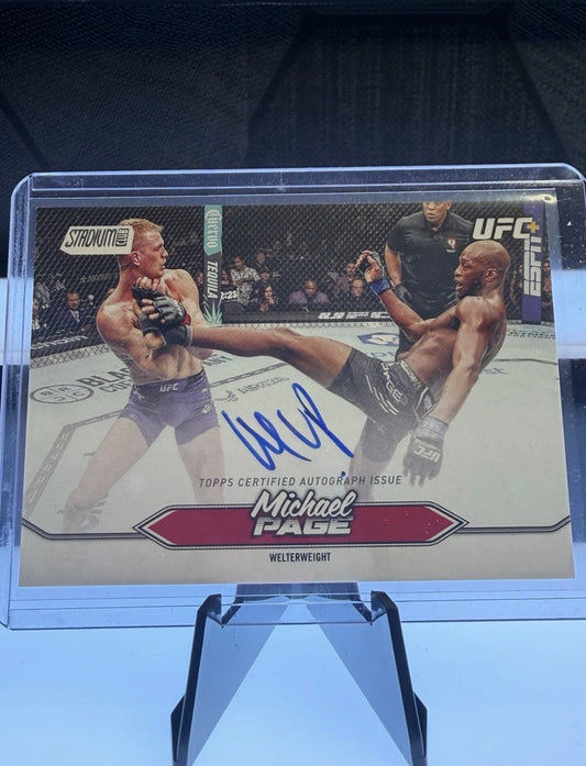 Michael Venom Page Signed UFC Card 2025 Topps Stadium Club