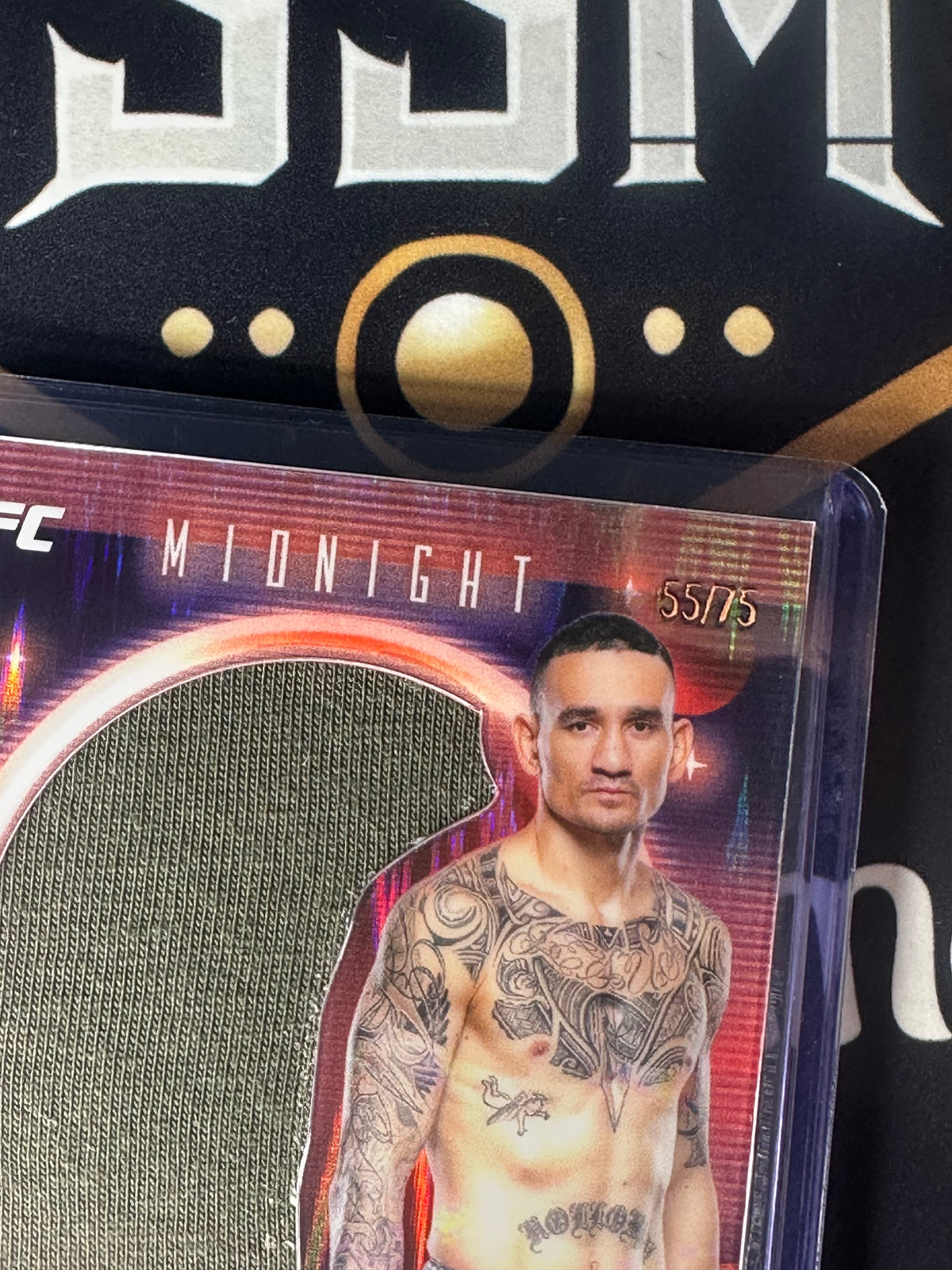 2025 Topps Midnight Max Holloway Patch Auto /75
