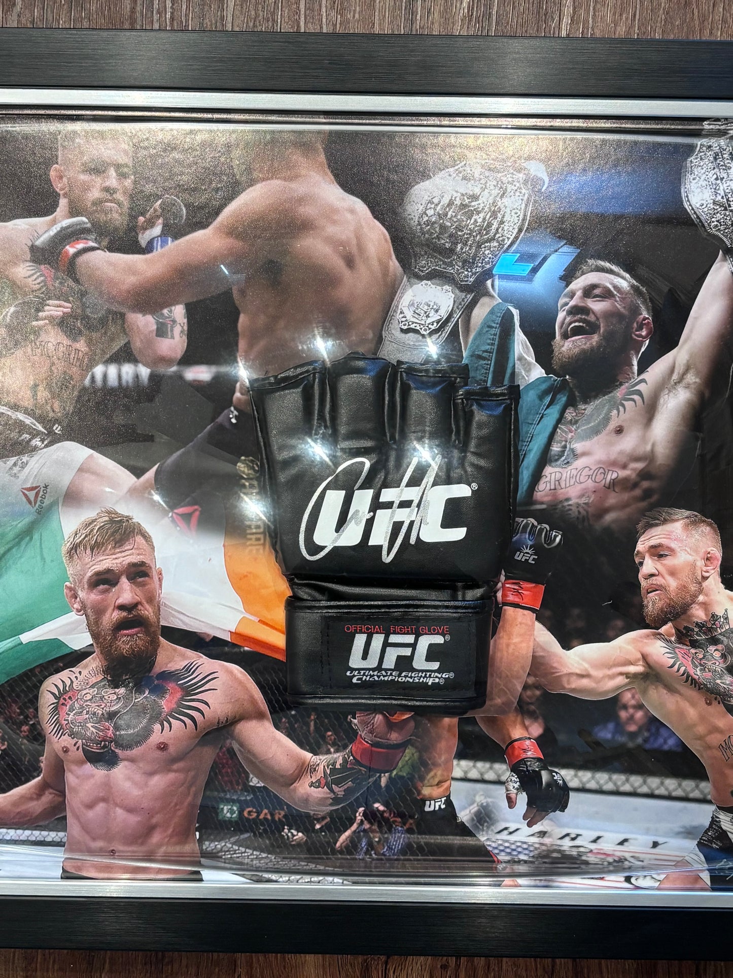 Conor McGregor Signed UFC Glove Dome Framed Display W COA
