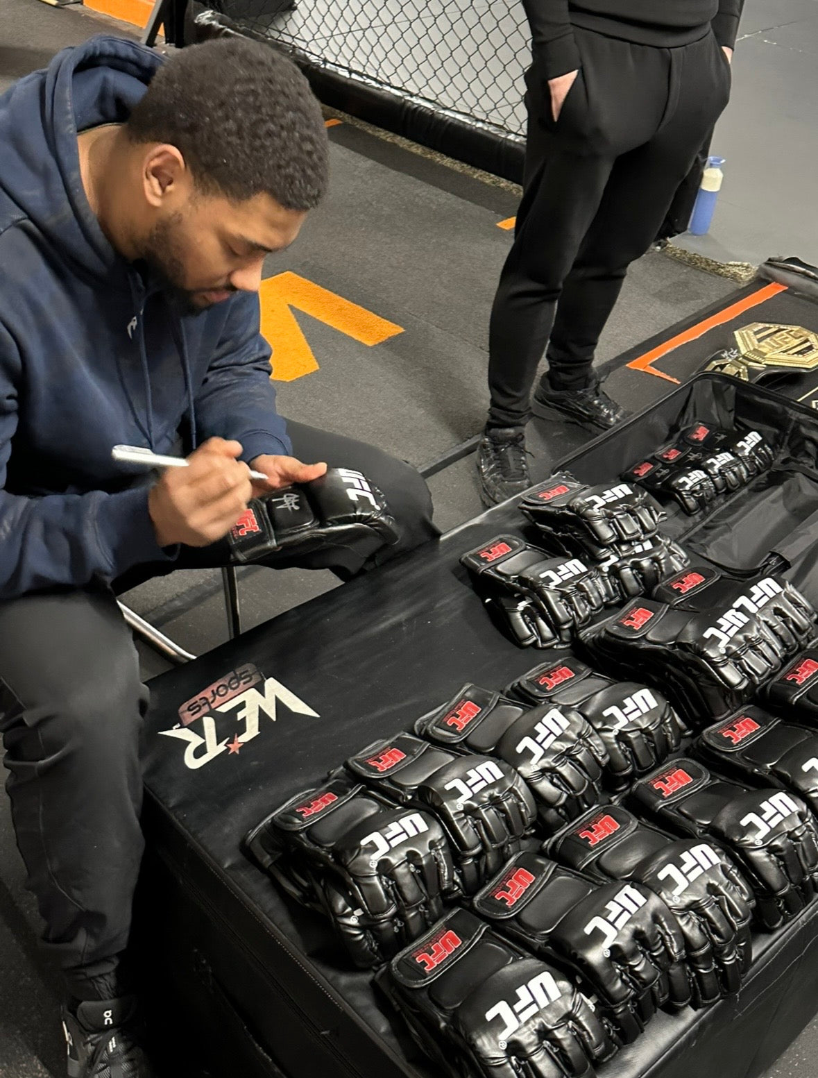 Mario Pinto Signed UFC Glove - Direct from signing