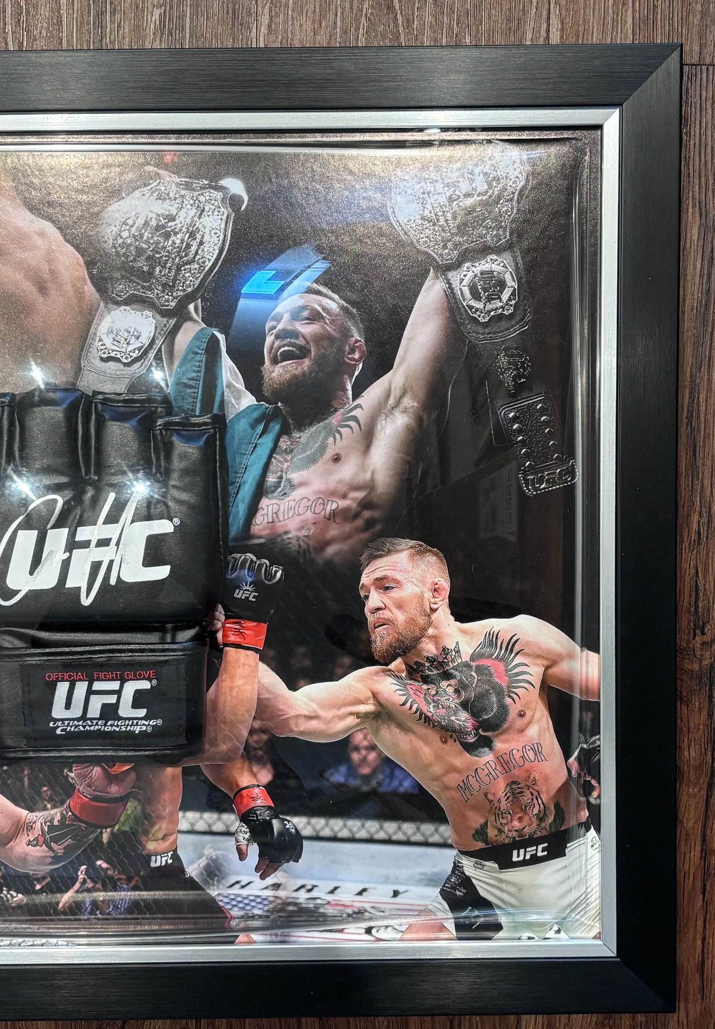Conor McGregor Signed UFC Glove Dome Framed Display W COA