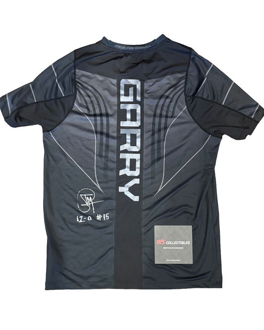 Ian Garry Signed Fight Worn UFC Jersey Inscribed 12-0 Headkick KO Vs D Rod