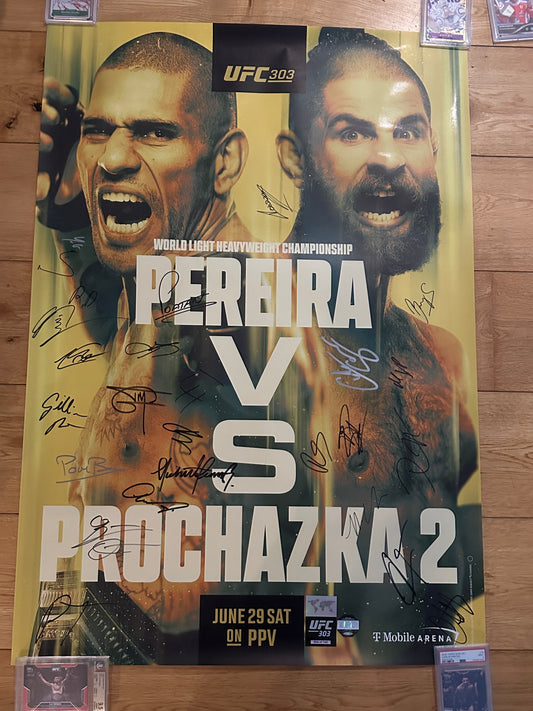 UFC 303 Pereira Vs Prochazka Signed Event Poster