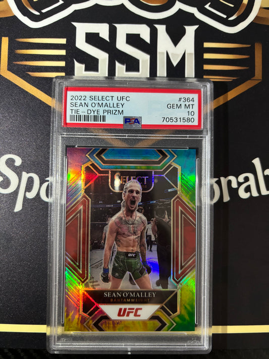 Sean O’Malley Tie Dye /25 PSA 10 Mezzanine 2022 Select UFC Card