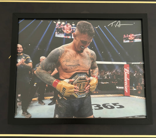 Signed Tom Aspinall 8x10 Photo