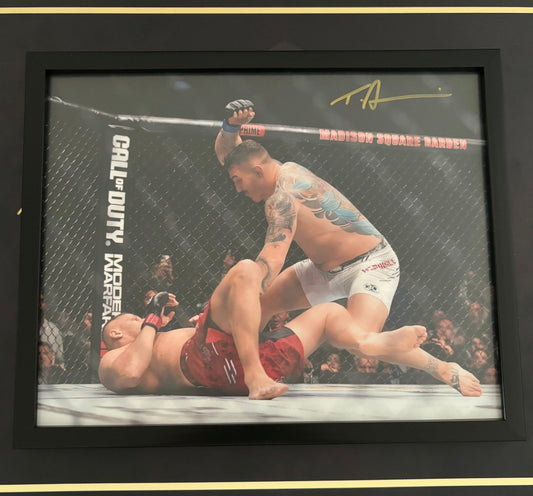 Signed Tom Aspinall 8x10 Photo