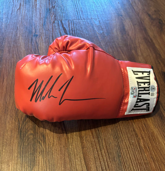 Mike Tyson Signed Boxing Glove Beckett Certified QR Holo COA