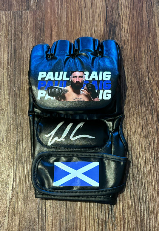 Paul Craig Signed UFC Glove Pristine COA QR Holo