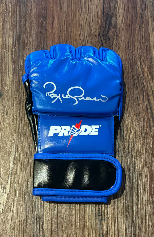 Royce Gracie Signed Pride Glove Beckett COA QR Holo