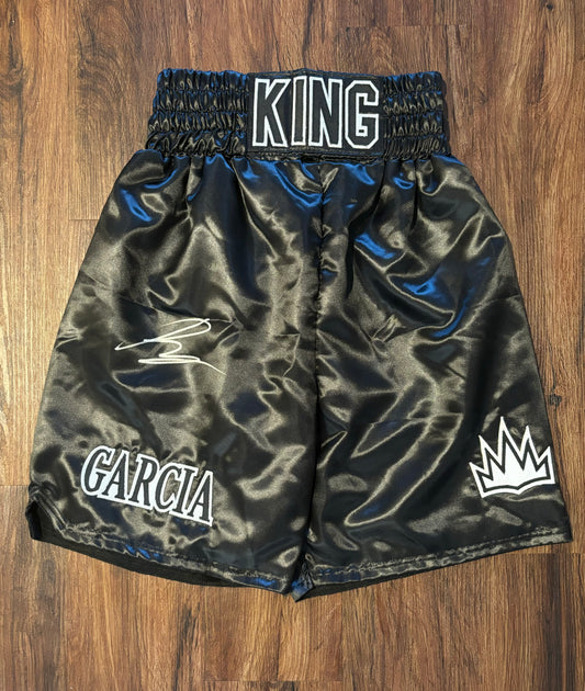 Ryan Garcia Signed Boxing Shorts Beckett COA QR Holo