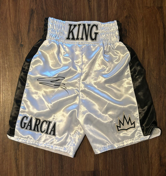 Ryan Garcia Signed Boxing Shorts Beckett COA QR Holo