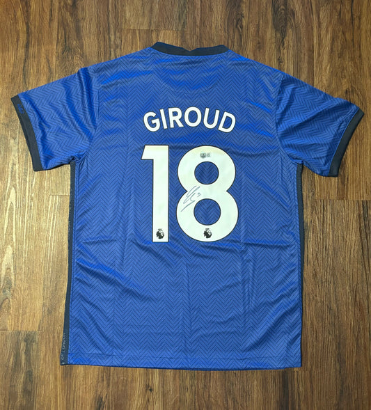 Olivier Giroud Signed Chelsea Shirt Beckett COA QR Holo