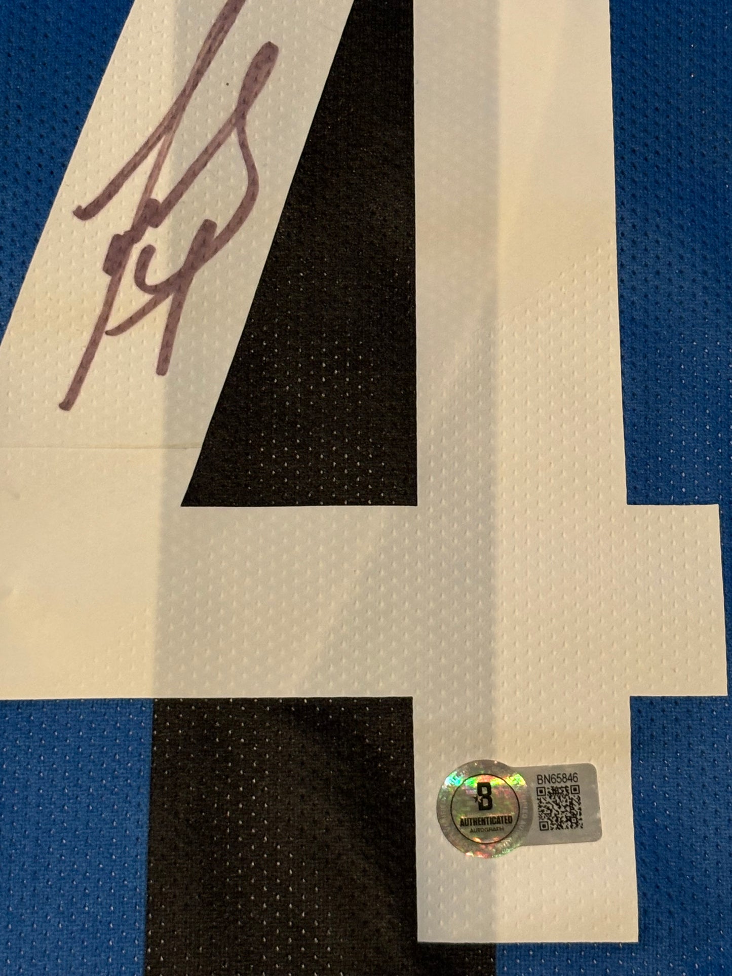Javier Zanetti Signed Inter Milan Shirt Beckett COA QR Holo