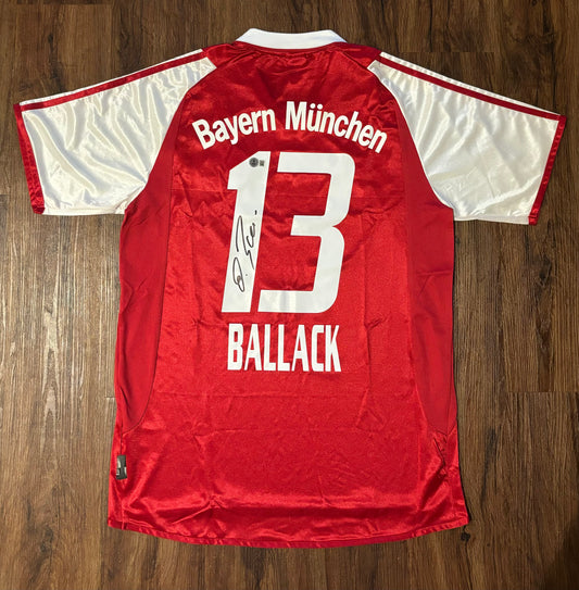 Michael Ballack Signed Bayern Munich Shirt Beckett COA QR Holo