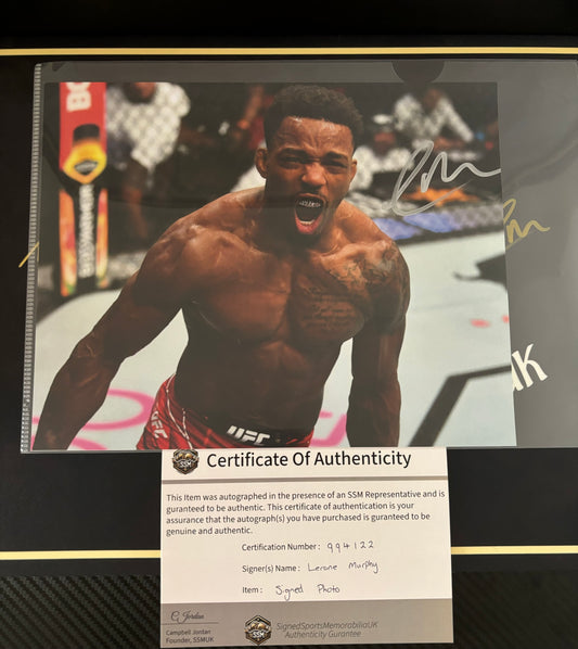 Lerone Murphy Signed Photo Celebration UFC Private Signing With COA + Photo Proof