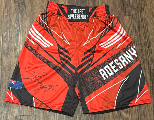 Israel Adesanya Signed "The Last Stylebender" Custom Fight Shorts (Beckett)