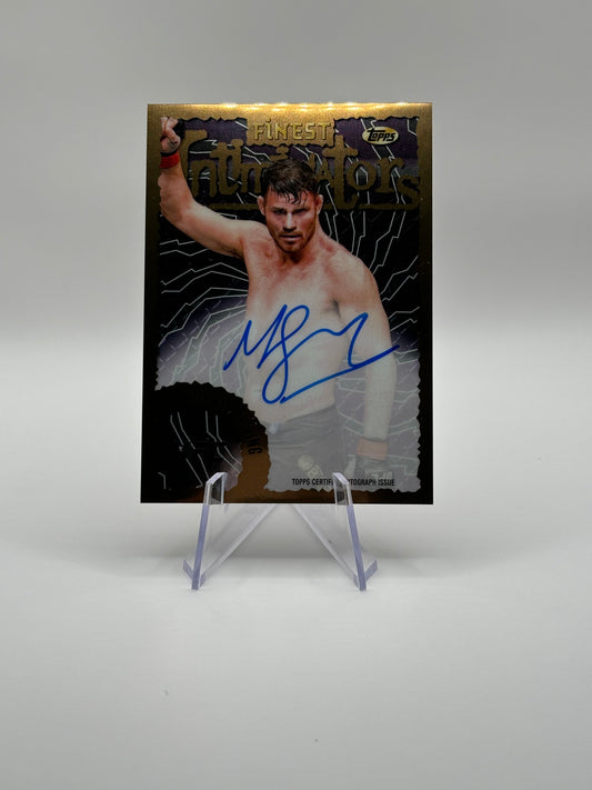 MICHAEL BISPING Intimidator Auto SP 2024 Topps Finest UFC Autograph UFC Card