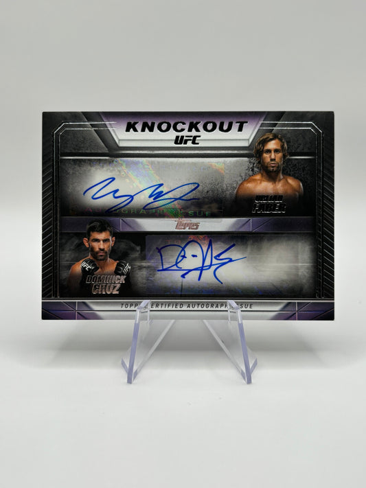 URIJAH FABER DOMINICK CRUZ 2024 TOPPS UFC KNOCKOUT DUAL AUTO UFC Card