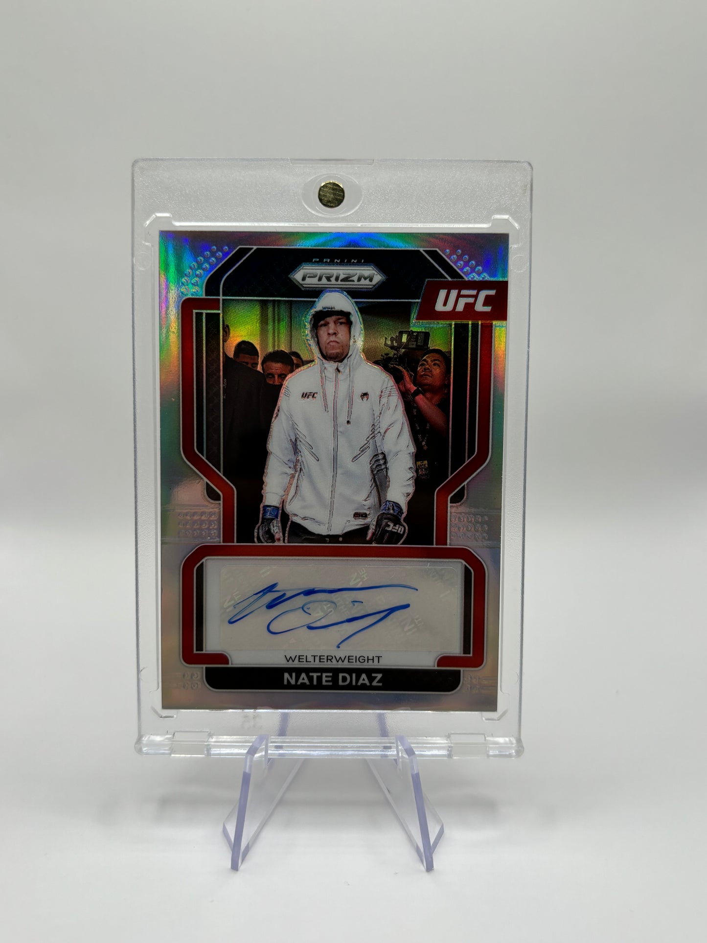 2022 Panini Prizm UFC Nate Diaz Signatures Prizm Auto UFC Card