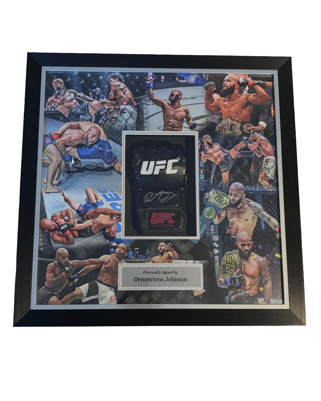 Demetrious Johnson Signed Framed UFC Glove With COA