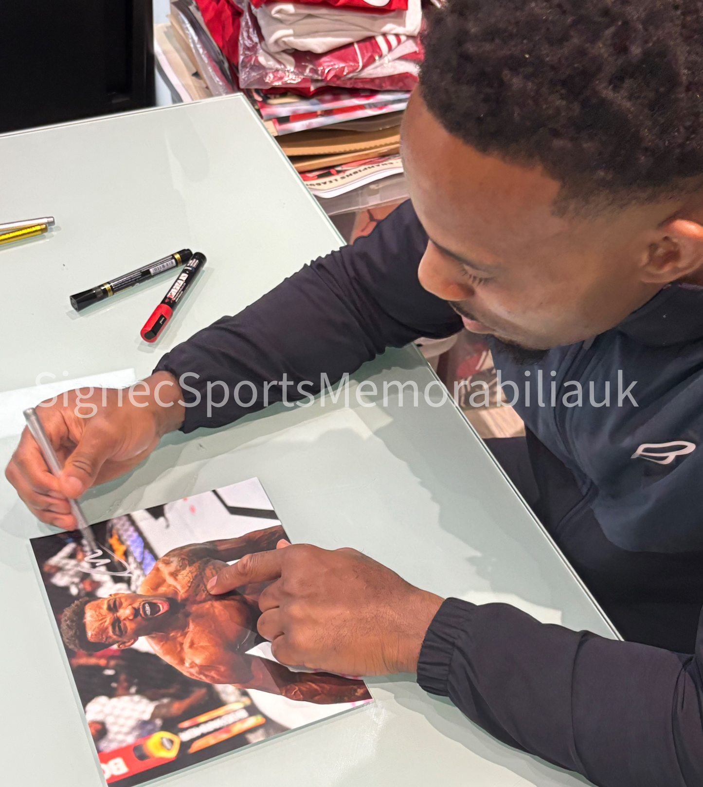 Lerone Murphy Signed Photo Celebration UFC Private Signing With COA + Photo Proof
