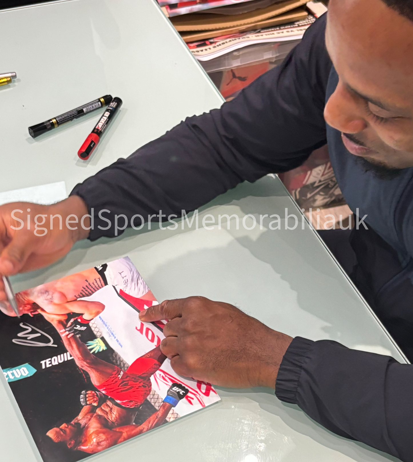 Lerone Murphy Signed Photo Head Kick UFC Private Signing With COA + Photo Proof