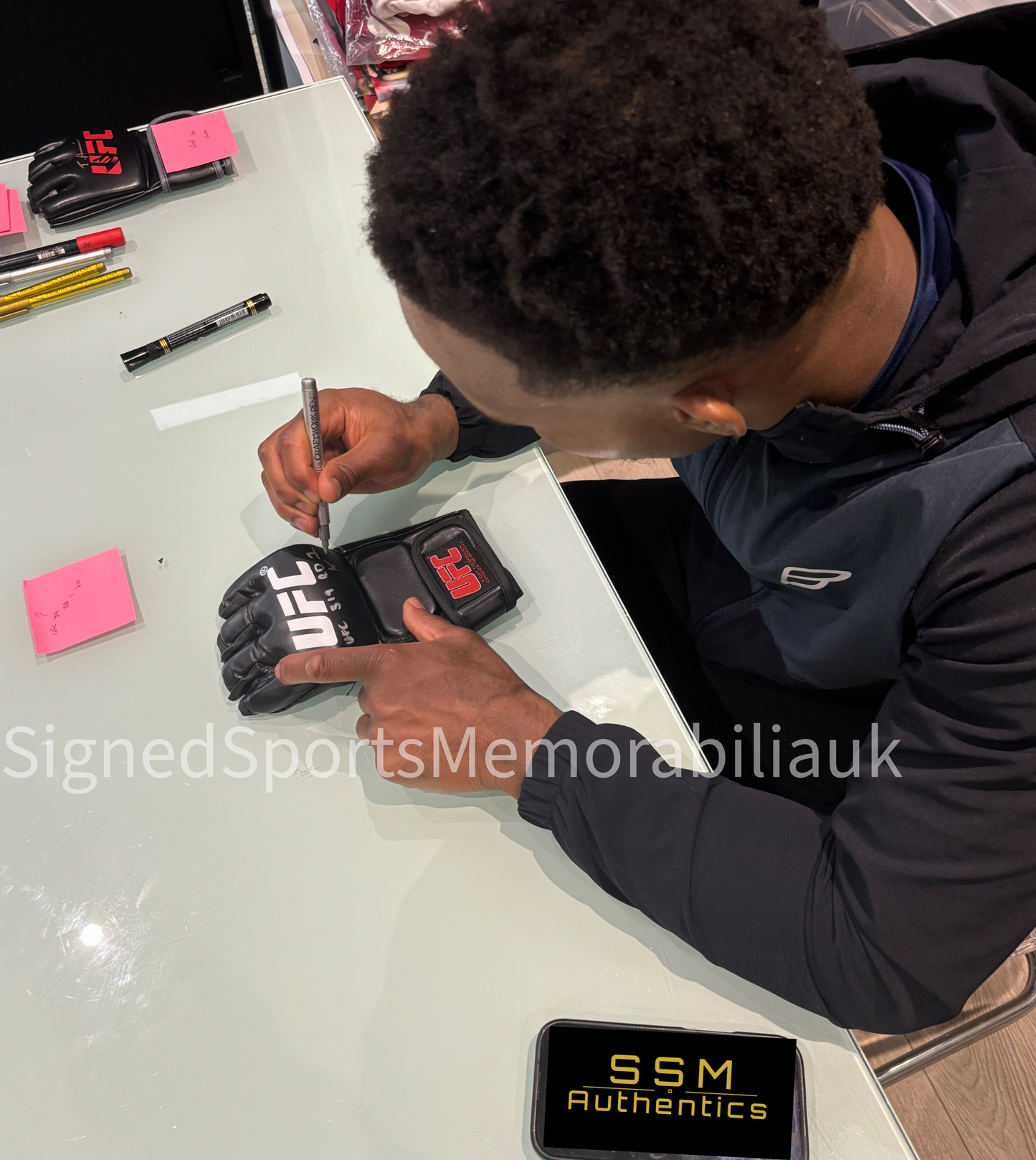 Lerone Murphy Signed Inscribed 1/1 UFC Glove Private Signing With COA + Photo Proof