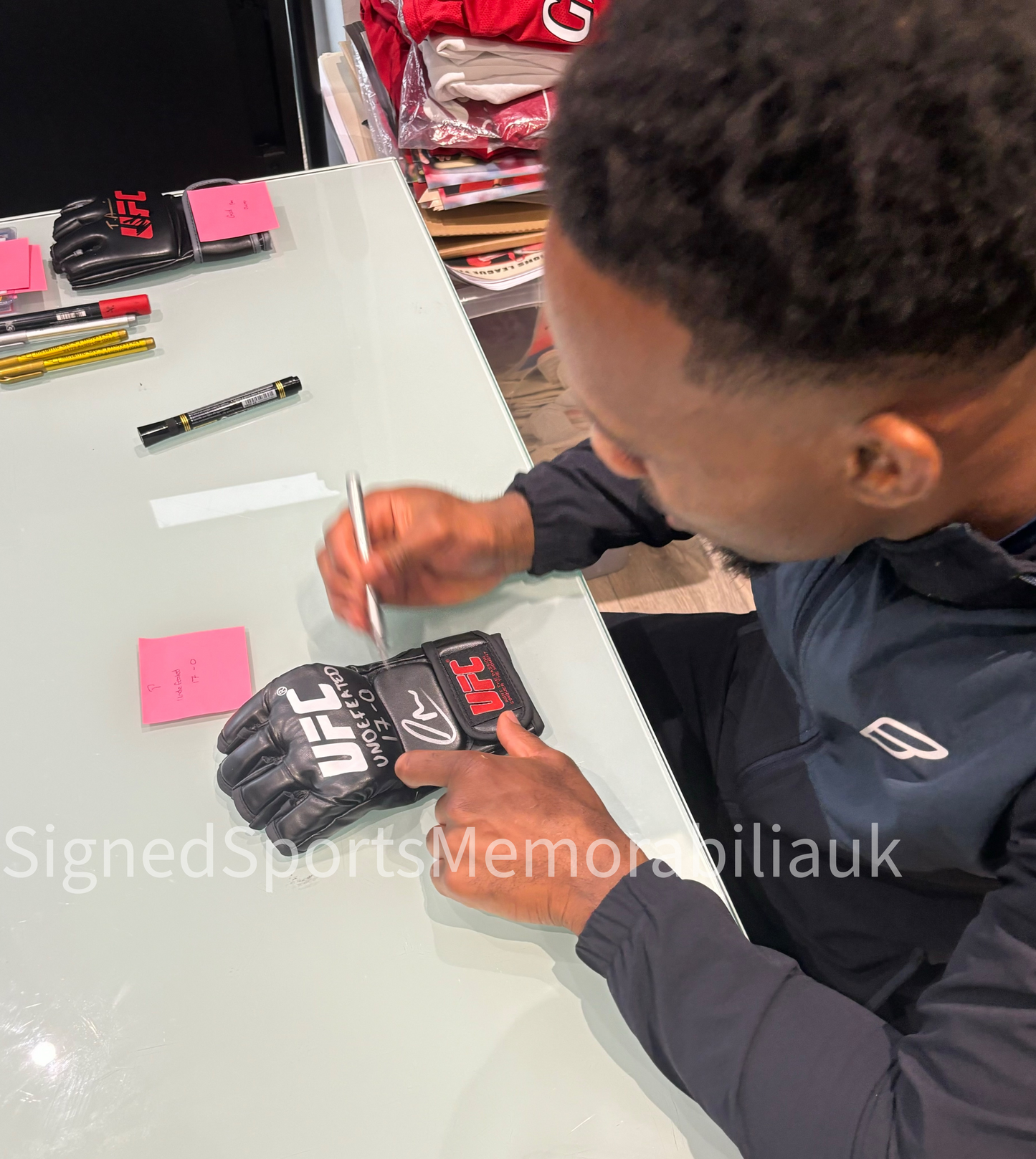 Lerone Murphy Signed Inscribed 1/1 UFC Glove Private Signing With COA + Photo Proof